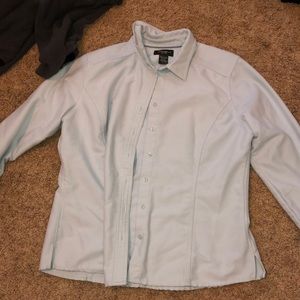 eddie bauer baby blue flannel shirt!